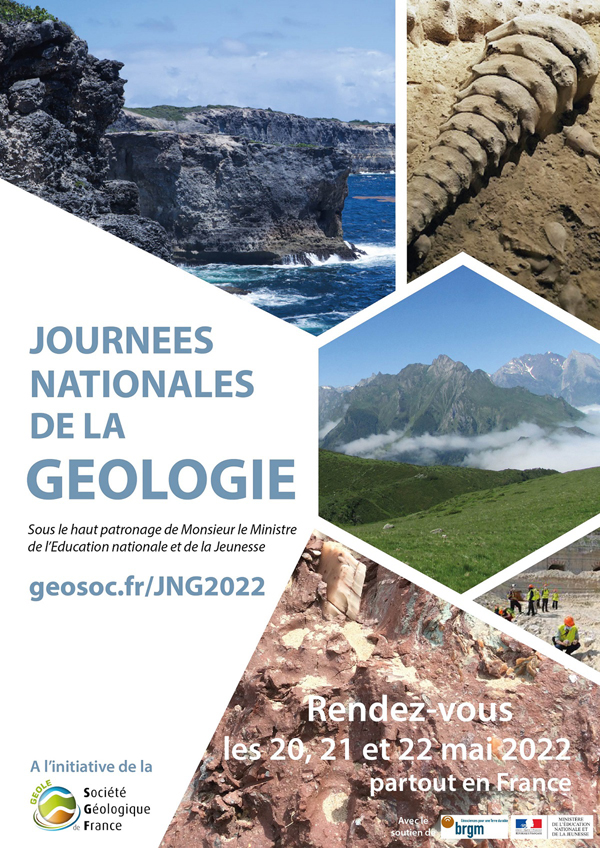 Affiche des Journées nationales de la géologie
