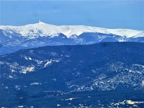 Mont Ventoux depuis Notre Dame d'Orgon