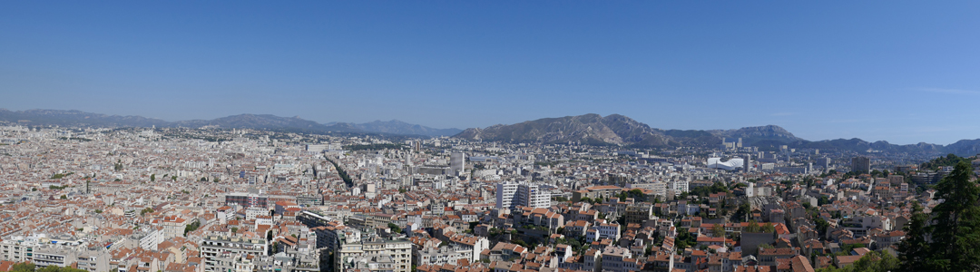 MOnt Puget - Panorama depuis Notre-Dame de la garde Marseille