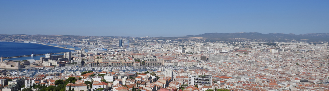 Marseille et l'Etoile - Vue de Notre-Dame de la Garde