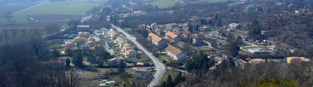 Saint-Maime vu depuis la mine de lignite