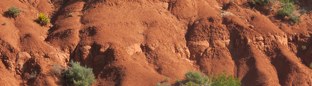 Argilites paléocènes - Massif de la Sainte-Victoire