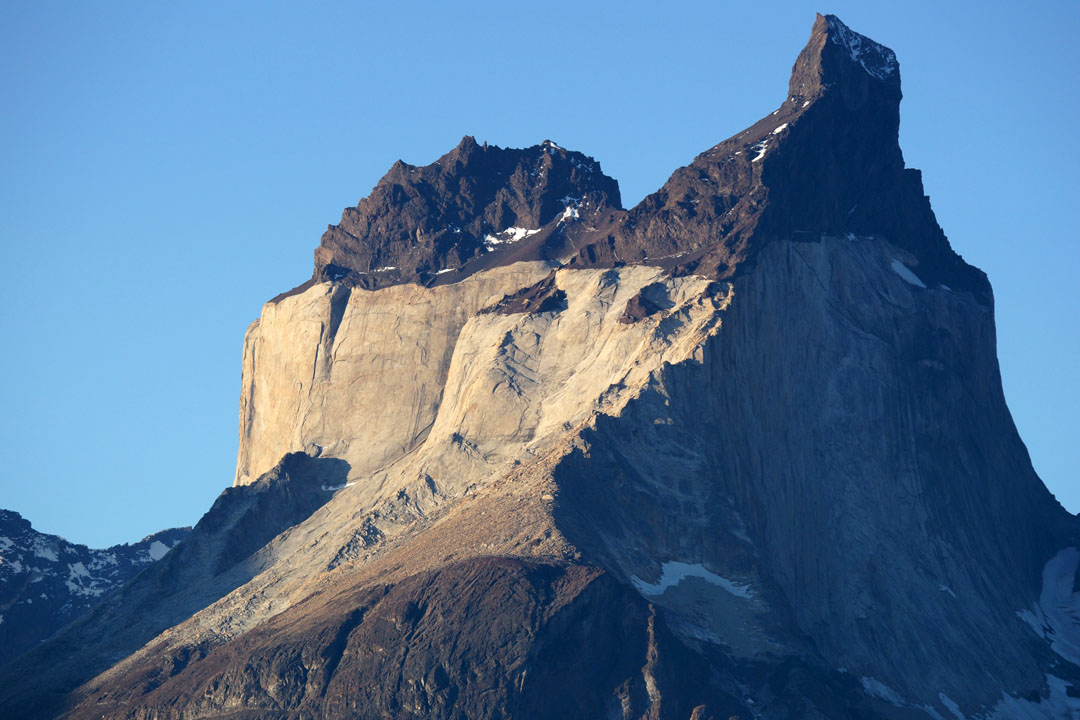 Cuernos del Paine dans le Parque Nacional de Torres del Paine en Patagonie Chilienne)