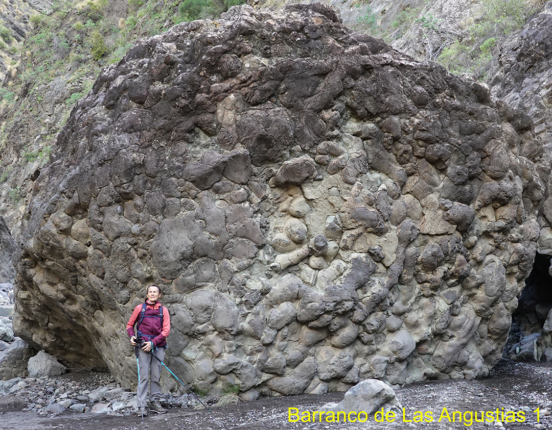 Pillow lavas, Barranco Las Angustias, île de La Palma